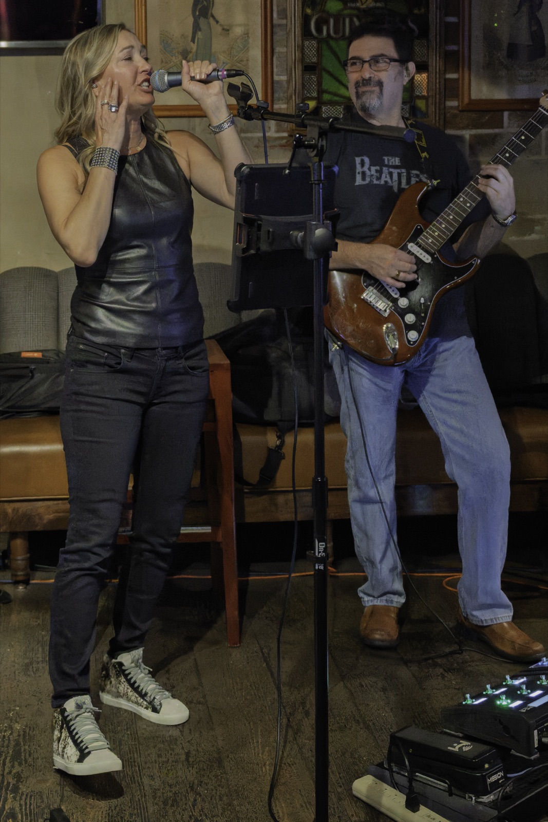 Hall Pass guitarist live on stage